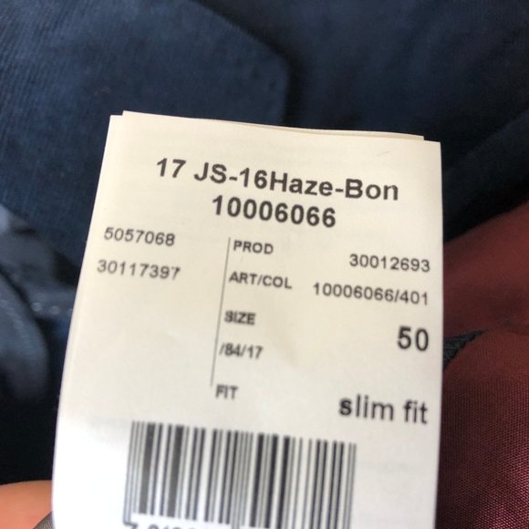 Joop! Mens Size 50 Navy Corduroy Blazer New - Picture 5 of 6